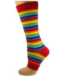Toeless Socks Rainbow Stripe 