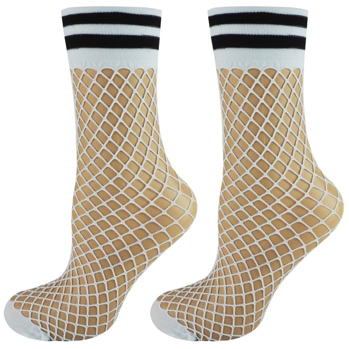 Fishnet socks white shop