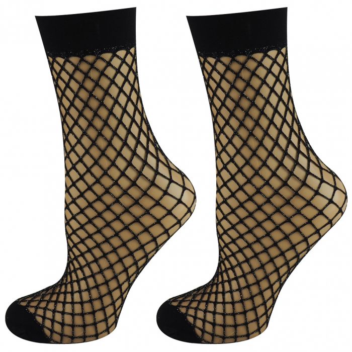 glitter fishnet socks