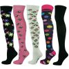 Over the Knee Socks Multi Design 5 Pairs Combed Cotton 01