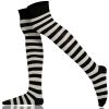Women's Over the Knee Socks Stripe Combed Cotton 003