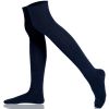 Womens Over the Knee Socks Plain Combed Cotton 002