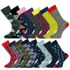 15 Pairs Size 7-11 Argyle and Check Design Socks