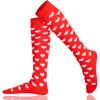 Knee High Socks Love Design Combed Cotton Non-Slipping