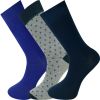 Crew Socks Polka Dot Plain Combination 3 Pairs Seamless Toe