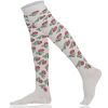 Womens Over the Knee Socks Rose Design Selection